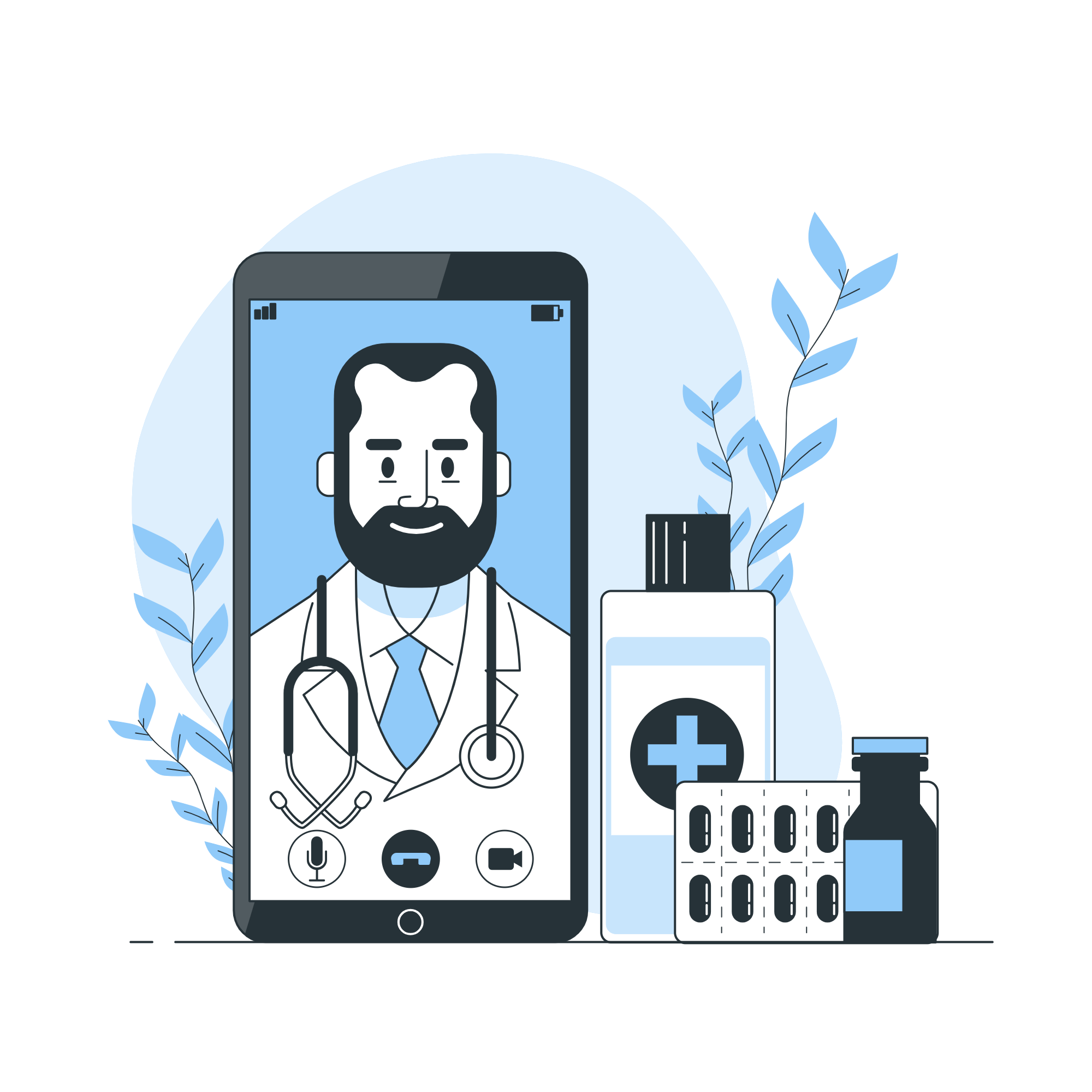 Contact illustration